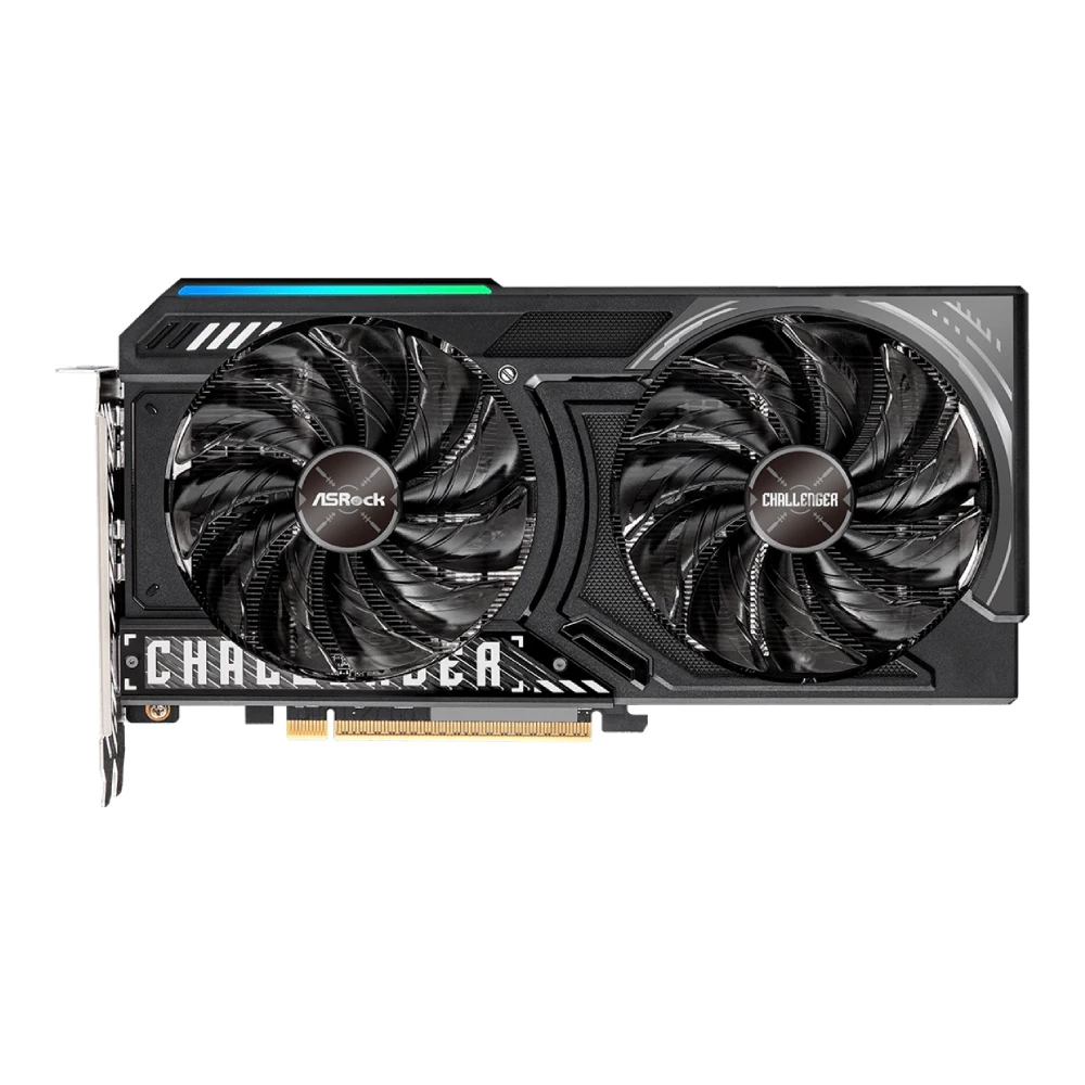Asrock Graphic Card AMD Radeon RX 9060 XT Challenger 16GB DDR6 OC Dual Fan view 2
